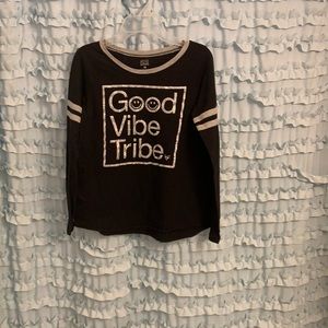 Justice Active “Good Vibe Tribe”. Size 14